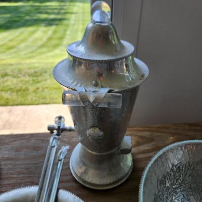 Massive Lot of Continental Silver Co Hammered Aluminum