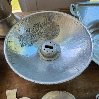 Massive Lot of Continental Silver Co Hammered Aluminum