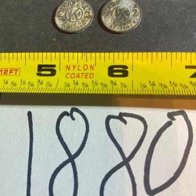 Vintage Kansas Sales Tax Tokens