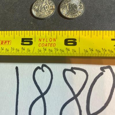 Vintage Kansas Sales Tax Tokens