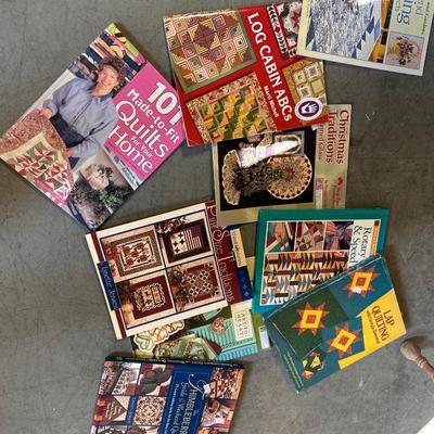 Lot of quilt themed books