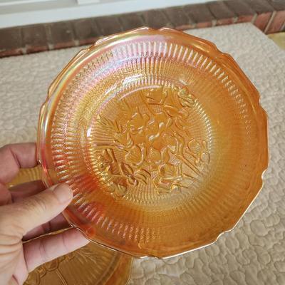 Large Collection Iris Herringbone Glassware Plates, Bowls, Cups, and More