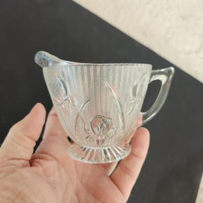 Large Collection Iris Herringbone Glassware Plates, Bowls, Cups, and More