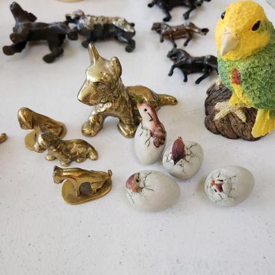 Lot of Collectables Figurines Dogs, Horses, Birds