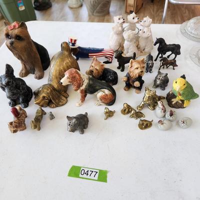 Lot of Collectables Figurines Dogs, Horses, Birds