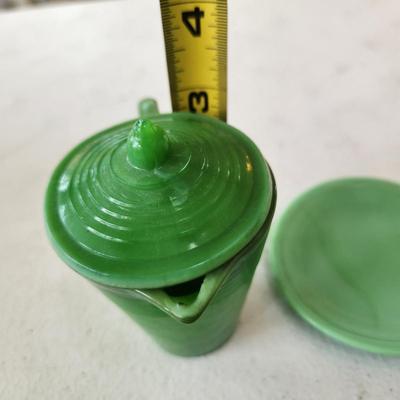 Lot of Green Jadeite Agate Mini Children Glassware