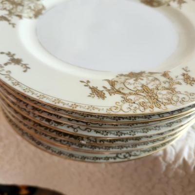 Collection of MM Japan China Cups Saucers Serving Plates Creamer Sugar and more