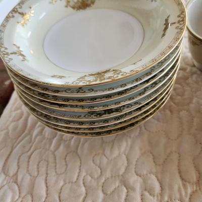 Collection of MM Japan China Cups Saucers Serving Plates Creamer Sugar and more