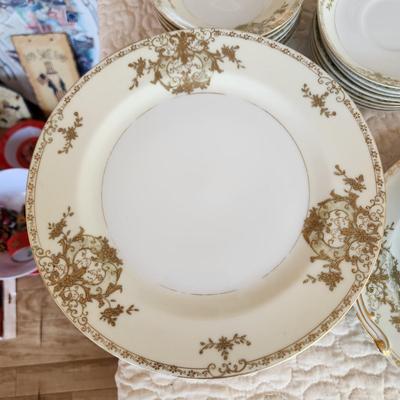 Collection of MM Japan China Cups Saucers Serving Plates Creamer Sugar and more