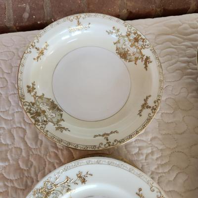Collection of MM Japan China Cups Saucers Serving Plates Creamer Sugar and more