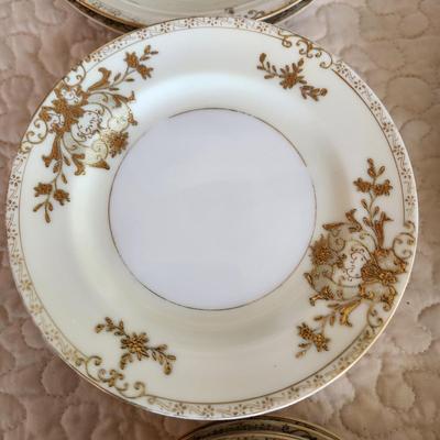 Collection of MM Japan China Cups Saucers Serving Plates Creamer Sugar and more