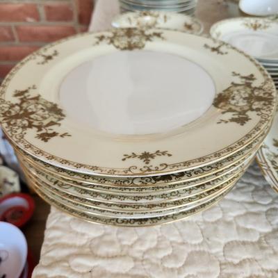 Collection of MM Japan China Cups Saucers Serving Plates Creamer Sugar and more