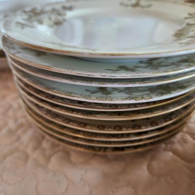 Collection of MM Japan China Cups Saucers Serving Plates Creamer Sugar and more