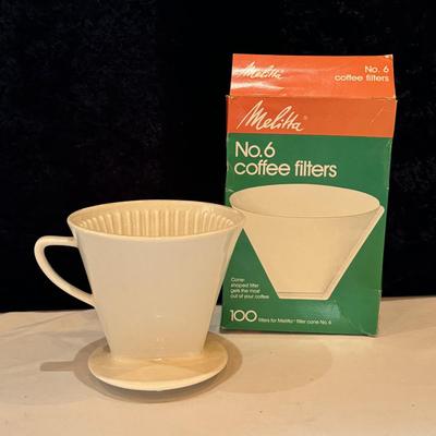 Melitta Porcelain Coffee Filter and Other Coffee Supplies (K-DZ)