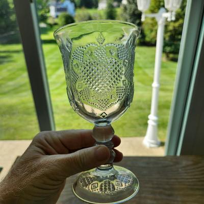 lot of 23 Avon Fostoria Hearts Glass Goblets