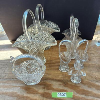 Lot of Glass Baskets