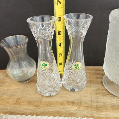 Mixed Lot of Collectible Glass Waltherglas, Shannon Crystal Royal Limerick Fenton