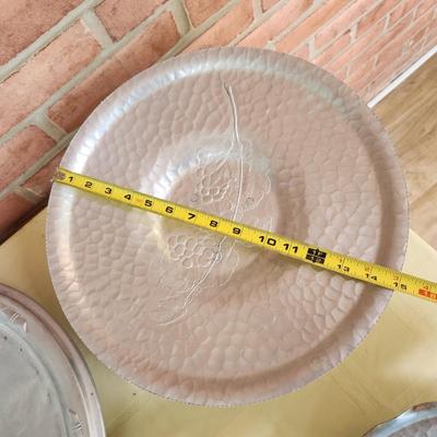 Lot of 4 Vintage Aluminum Lazy Susan