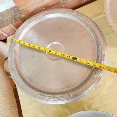 Lot of 4 Vintage Aluminum Lazy Susan