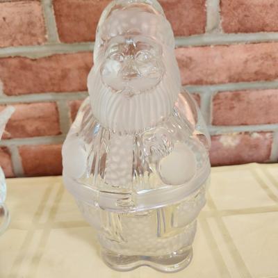 Lot of Glass Bowls cover dishes Turtle Turkey Santa Duck Horse Squirrel Rabbit