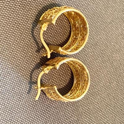 Pair of 18k Gold Earrings