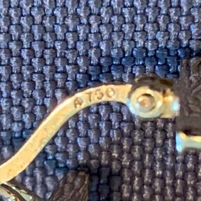 Pair of 18k Gold Earrings
