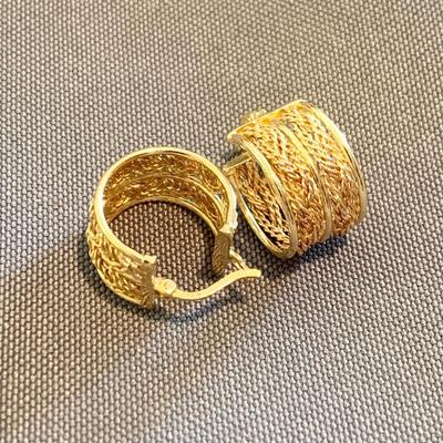 Pair of 18k Gold Earrings