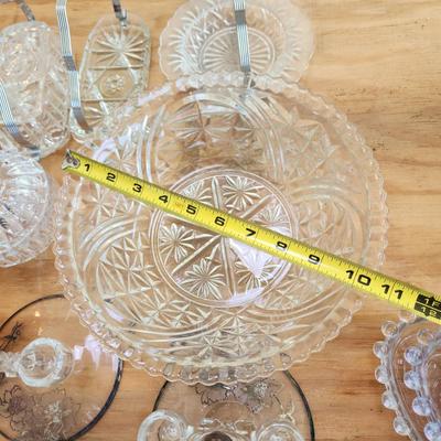 Lot of Mixed Glass Devil Eggs Plate Vases bowls Trays