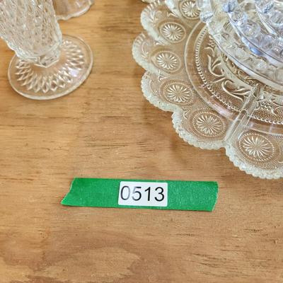 Lot of Mixed Glass Devil Eggs Plate Vases bowls Trays