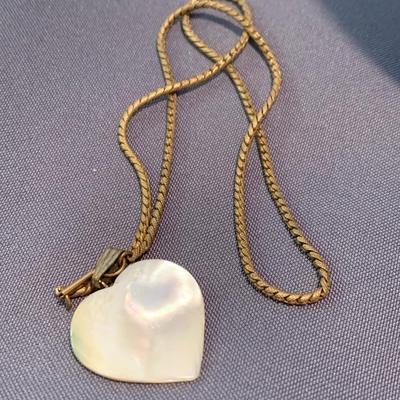 Miriam Haskell Necklace w/ Heart Pendant