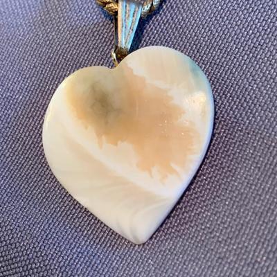Miriam Haskell Necklace w/ Heart Pendant