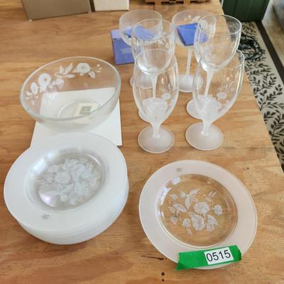 Avon Hummingbird Collection , Plates, Glasses, bowl