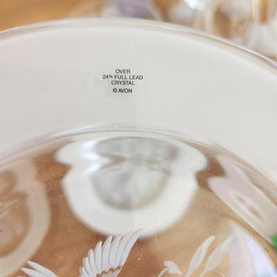 Avon Hummingbird Collection , Plates, Glasses, bowl