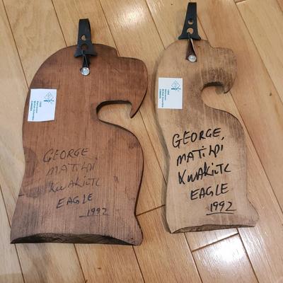 George Matilpi Carvings - Kwakiult Eagles (LLR-KD)