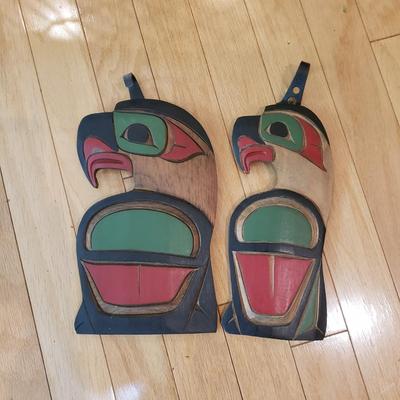 George Matilpi Carvings - Kwakiult Eagles (LLR-KD)