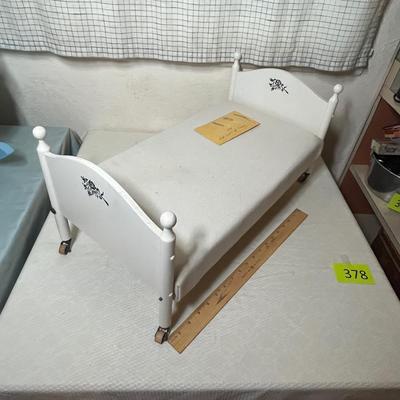 Lot 378 Adorable Vintage Doll Bed
