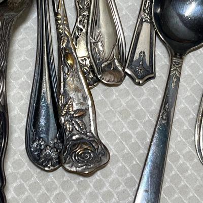 Lot 389 Silver Plate Spoons