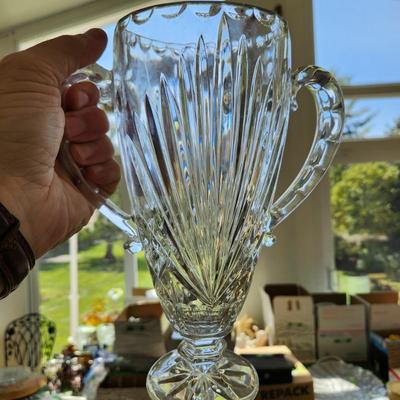 Mixed lot of vintage Glassware Vases, Plates, Covered Dishes, Pitchers and More