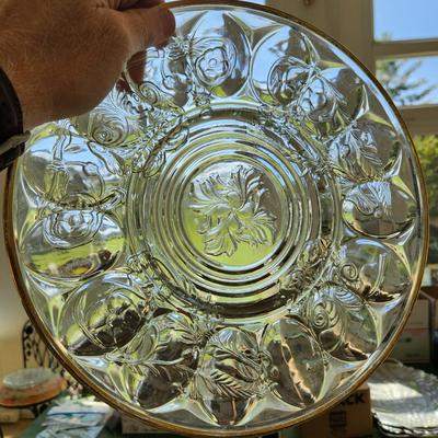 Mixed lot of vintage Glassware Vases, Plates, Covered Dishes, Pitchers and More