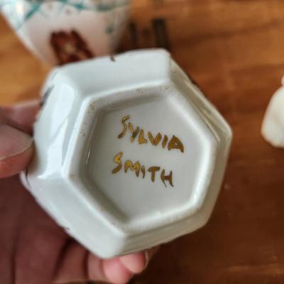 Collectible Lot Pfaltzgraff Atlanta Terrier Club, Rabbits Birds