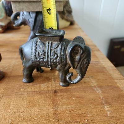 Collectible Lot , Dogs napkin Holders, Metal Elephant Birds, Teddy Bear, Frog