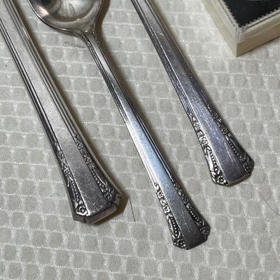 Lot 392 Silver Plate place setting