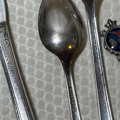 Lot 392 Silver Plate place setting