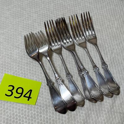 Lot 394 Silver Plate forks