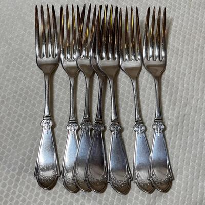 Lot 394 Silver Plate forks