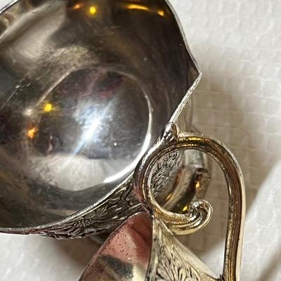 Lot 399 Silver Plate Cream & sugars
