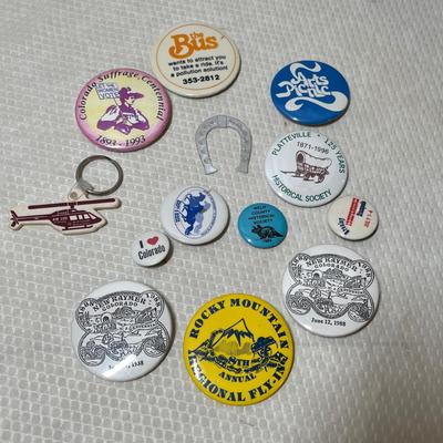 Lot 403 Pinback Buttons Colorado