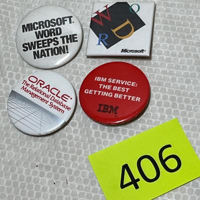 Lot 406 Computer Advertising buttons