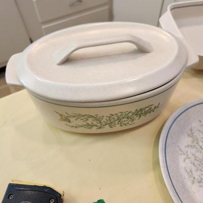 Lenox Temper-Ware Fancy Free & Pampered Chef , Roseville Ovenware