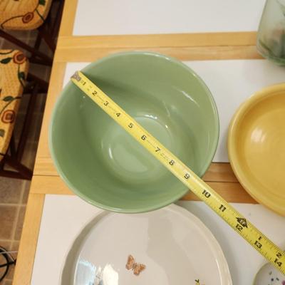 Mixed lot Bowls, Ovenware , Cups, Relish tray